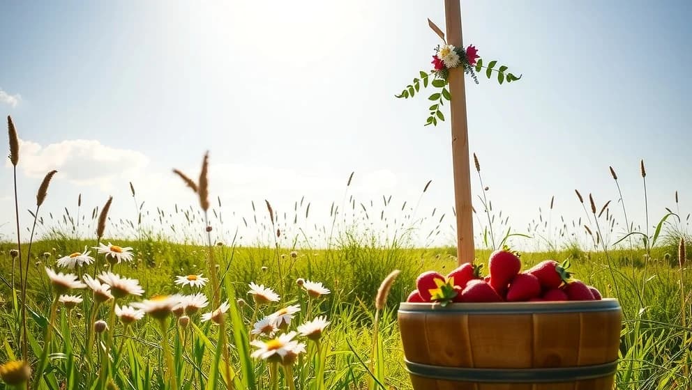 Glad midsommar bilder för företag och sociala medier